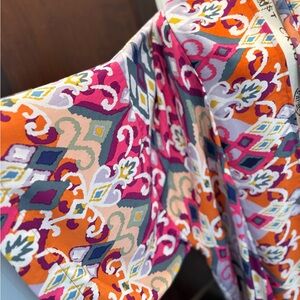 Colorful Geometric Patterned Fabric Kimono Duster